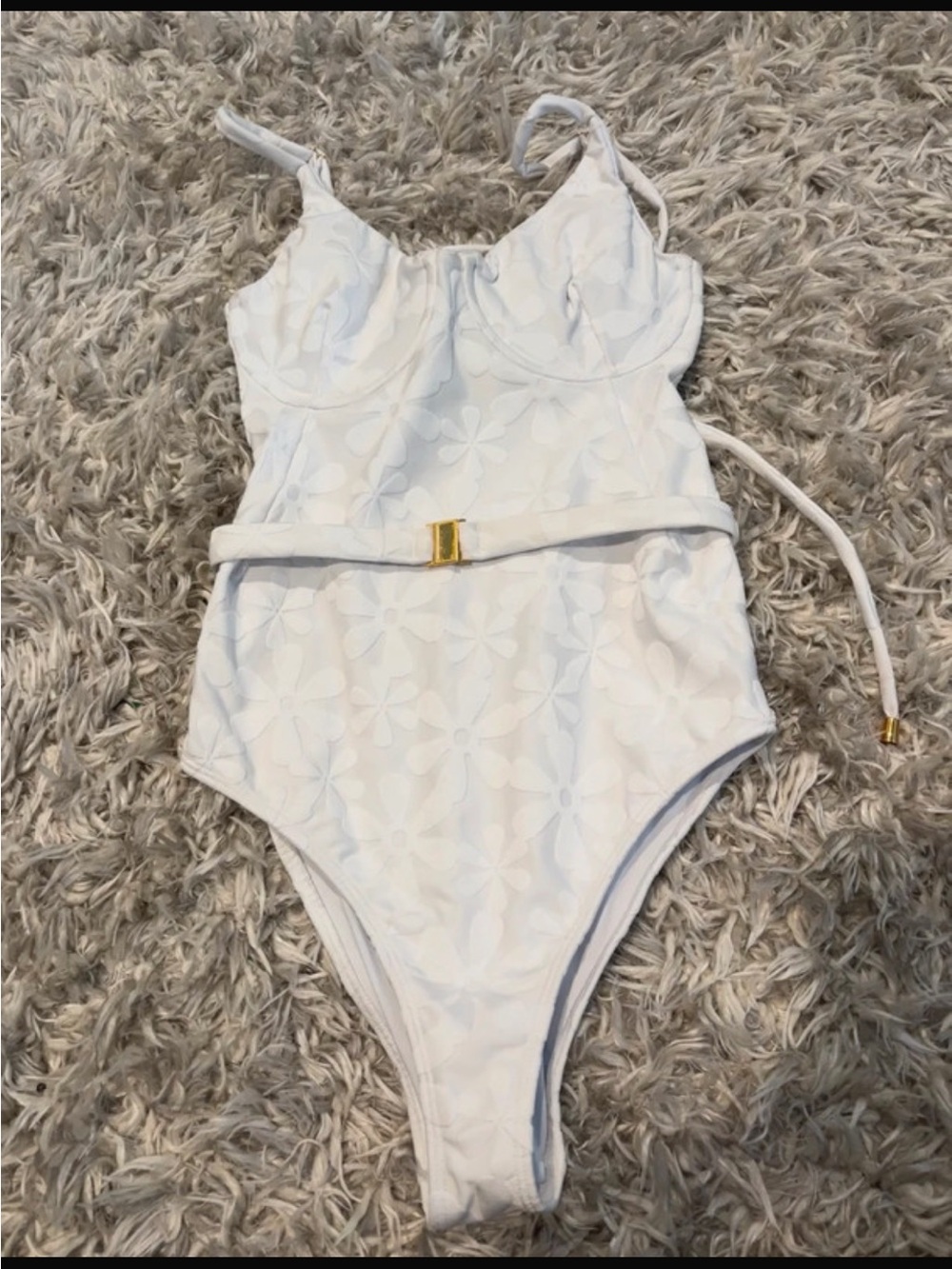 NWOT Watercolor By Kenny Flowers The Santorini Floral Size S One Piece Swimsuit